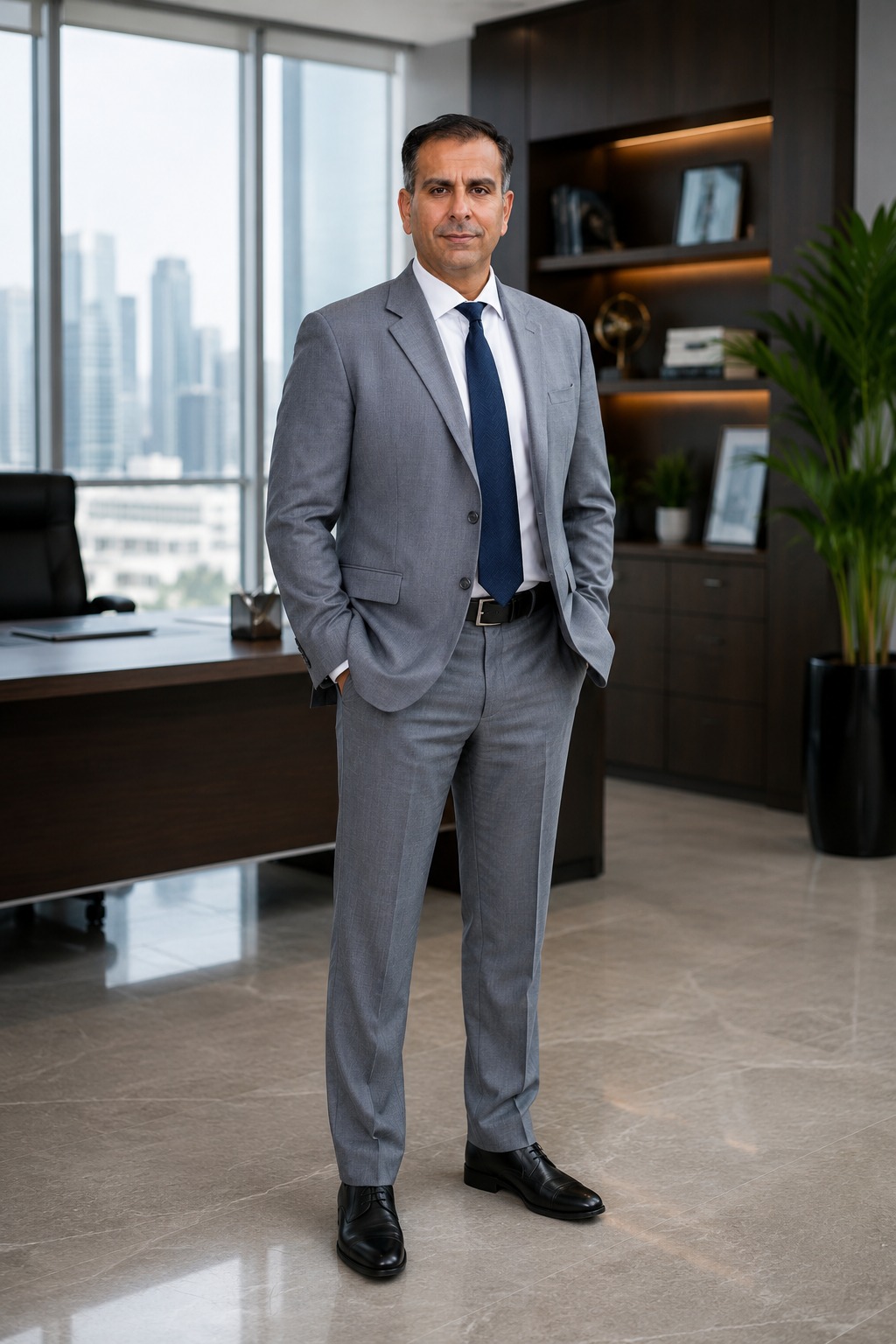 Ishaq Mohammad at the Bin Dhaen Holding office in Dubai